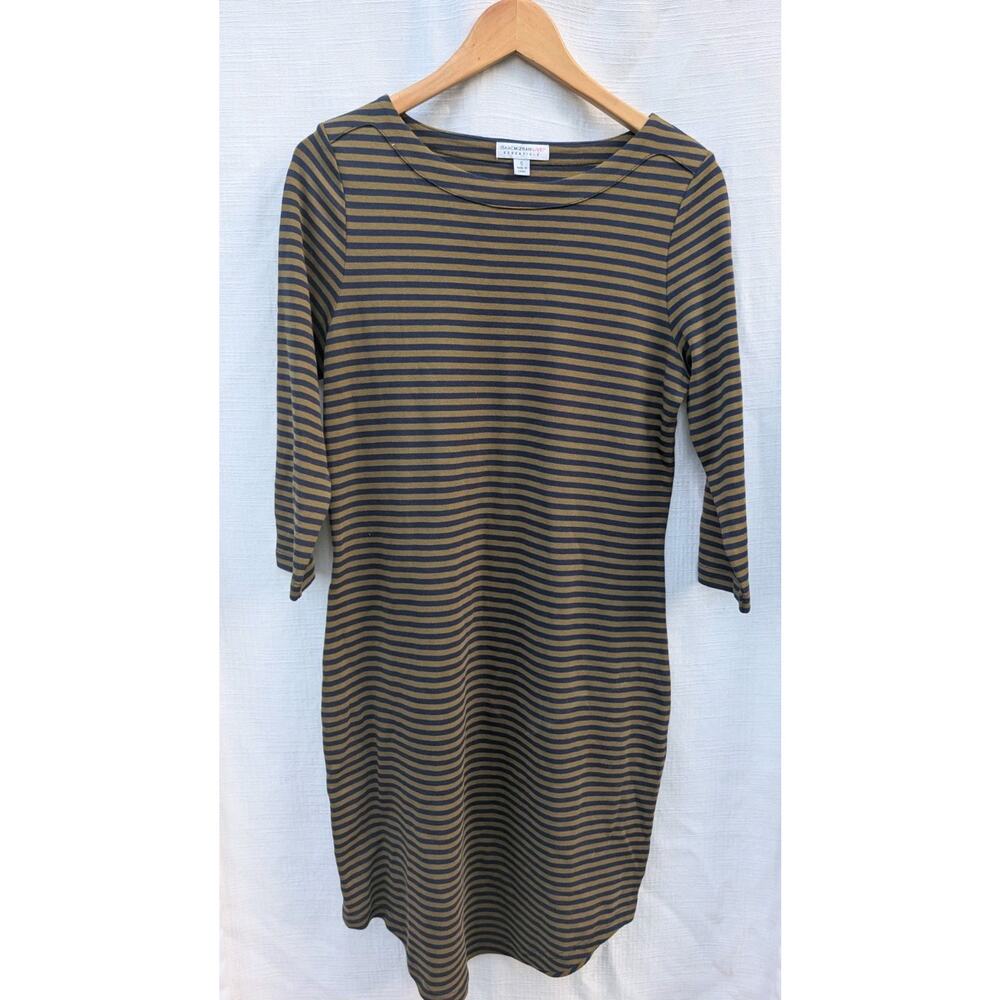 Isaac Mizrahi Live Women's‎ Striped Stretch Knit Dress Sz Small Nautical Sailor